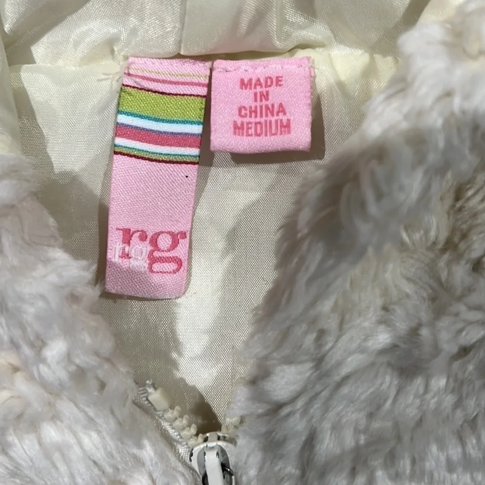 Rg kids. Girls faux fur vest. Size medium.